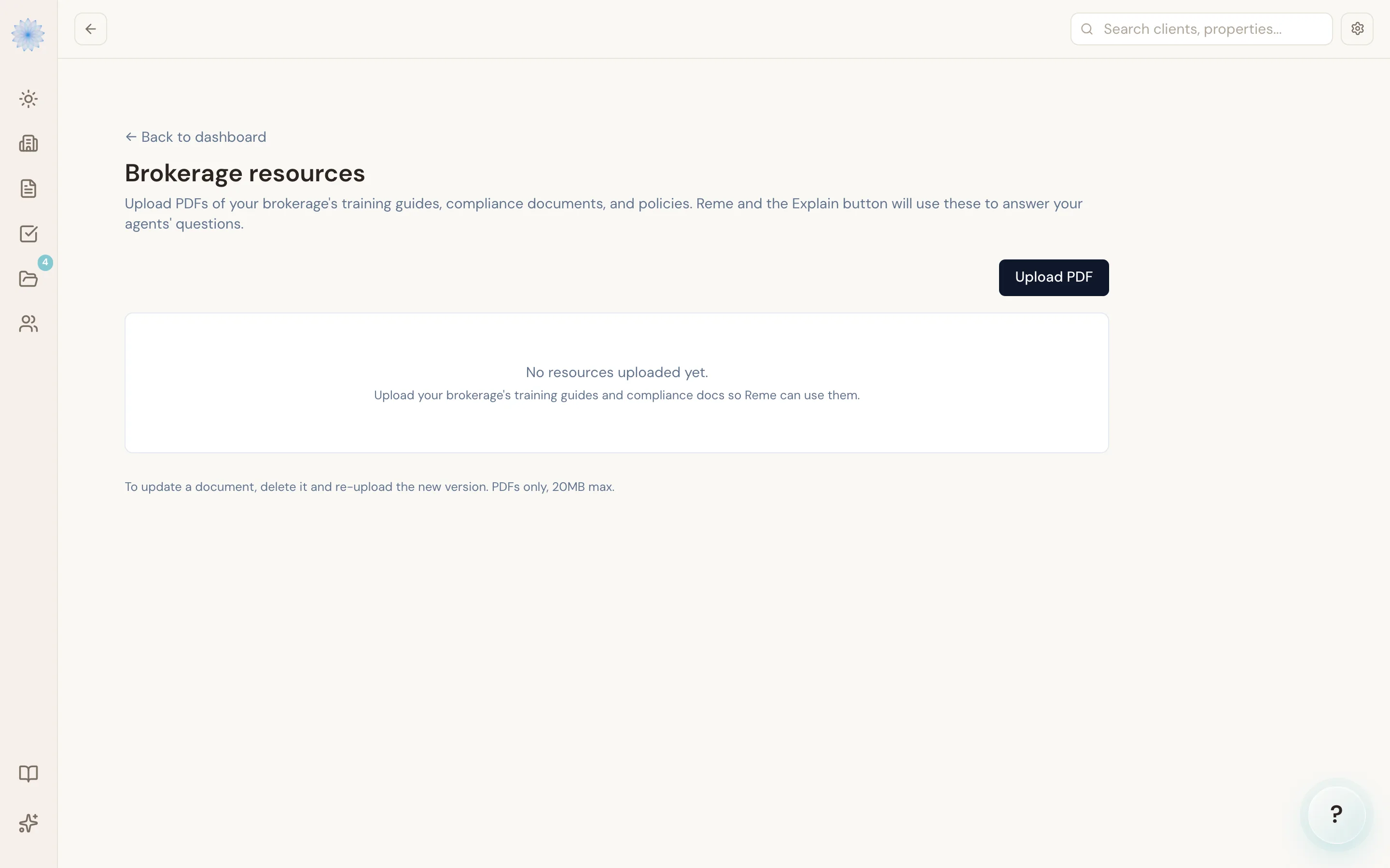 The broker Resources page